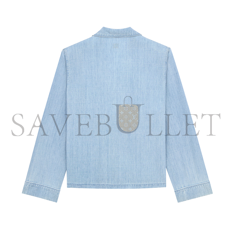 YSL CASSANDRE SHIRT IN CHAMBRAY 871165Y29RB4018